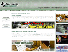 Tablet Screenshot of germaniacreditunion.com